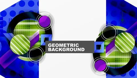 Dynamic complex geometric abstract background Illustrazione stock