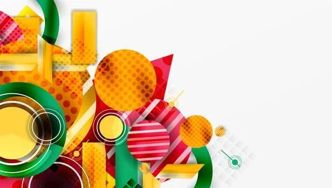Dynamic complex geometric abstract background Stock Illustration