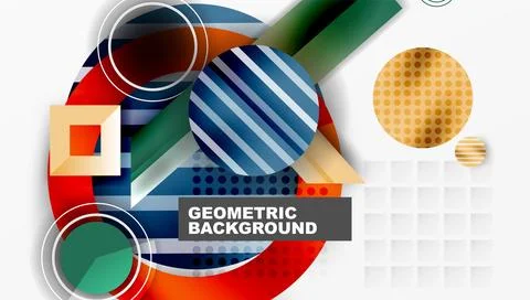 Dynamic complex geometric abstract background Stock Illustration