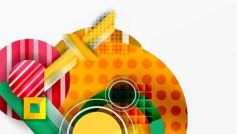 Dynamic complex geometric abstract background Stock Illustration