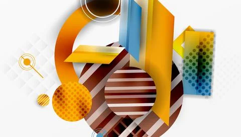 Dynamic complex geometric abstract background 스톡 일러스트