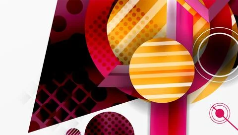 Dynamic complex geometric abstract background Illustrazione stock