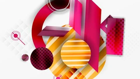 Dynamic complex geometric abstract background Illustrazione stock