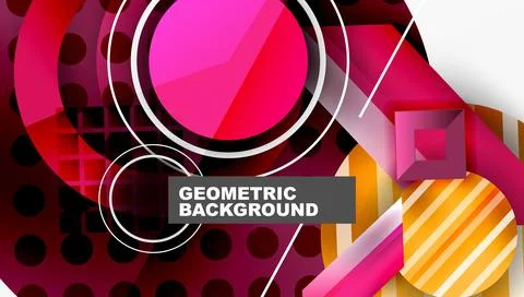 Dynamic complex geometric abstract background Illustrazione stock