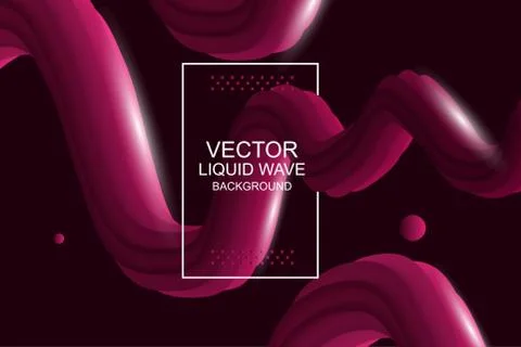 Dynamic composition. Modern design 3d flow shape Stock Illustration