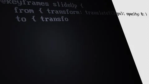 Dynamic computer program code text appear on user interface display Stock Footage 318459248