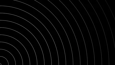 Dynamic Concentric Radio Waves Animation. Sound Waves. Circle Wave. 4K Stock Footage 276824412