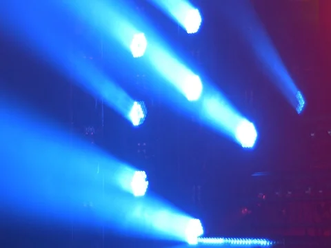 Dynamic Concert Lights Stock Footage 75615263