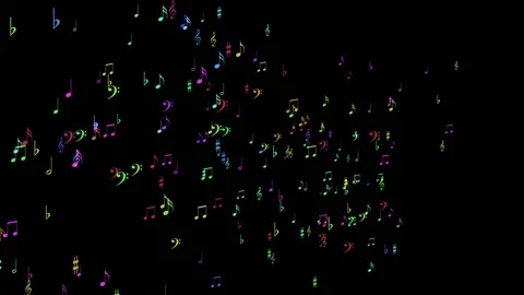 Dynamic Connection of Musical Notes 스톡 동영상 160740675