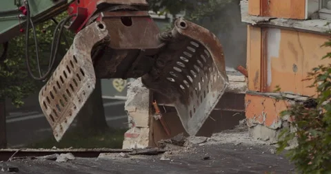 Dynamic Construction Site: Heavy Machinery in Action Stock-Footage 275283725