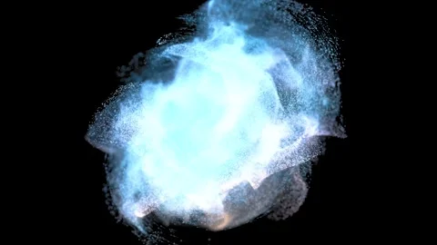 Dynamic cosmic dust explosion creating abstract particle formation in slow .. 库存影片 327249683