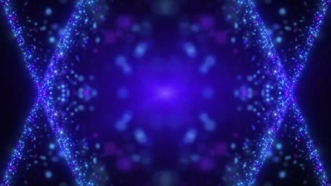 Dynamic cosmic energy waves in glowing purple nebula Stock Footage 320556164