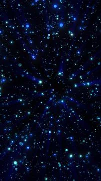 Dynamic cosmic explosion with radiant blue particles, symbolizing energy an.. Stock Illustration