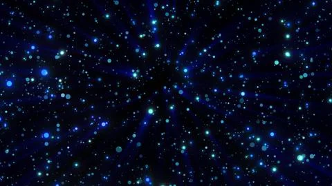 Dynamic cosmic explosion with radiant blue particles Stock Illustration