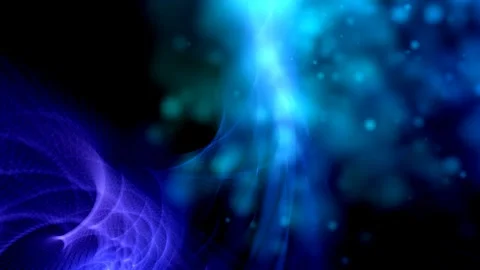 A dynamic cosmic phenomenon featuring a pulsating blue and purple light source Stock Footage 344104752