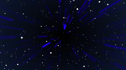 Dynamic Cosmic Starfield Zooming in Space with Streaks of Light and Stars 動画素材 341926832