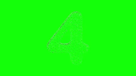 Dynamic counting animation featuring the numbers 0 to 9 Stock Footage 331484557