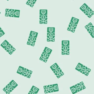 Dynamic credit scoring model fintech glyph seamless pattern Stockillustratie