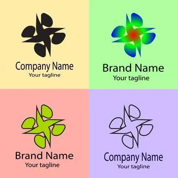 The Dynamic Cross: Angular Motion and Balanced Form logo Ilustração Stock