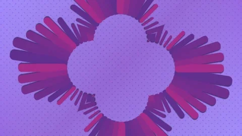 Dynamic Cross Equalizer Procedural Motion Graphics Magenta Stock Footage 340198757