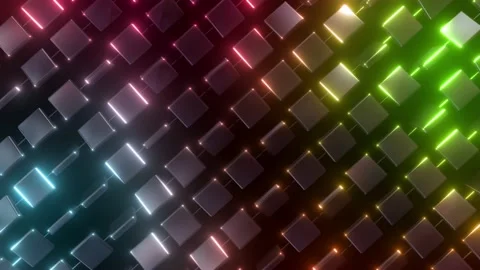 Dynamic Cube Wall 1 Stock Footage 222759727