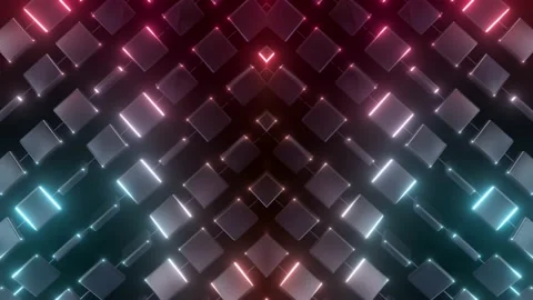 Dynamic Cube Wall 2 Stock Footage 222759833