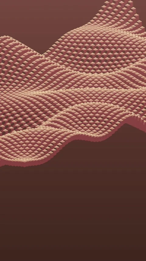 Dynamic Cube Wave Motion Graphics Stock Footage 327944151