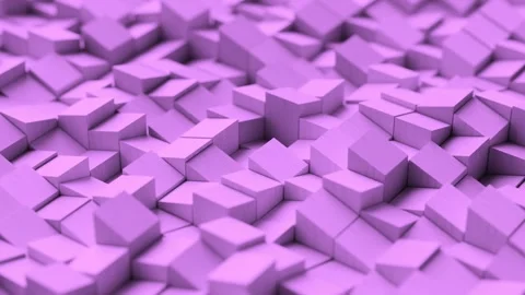 Dynamic cubes background seamless loop animation colorful 3d rendering Stock Footage 327570658