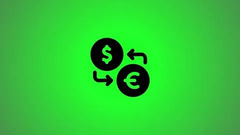 Dynamic currency exchange motion graphic with dollar and euro symbols for f.. 스톡 동영상 346491313