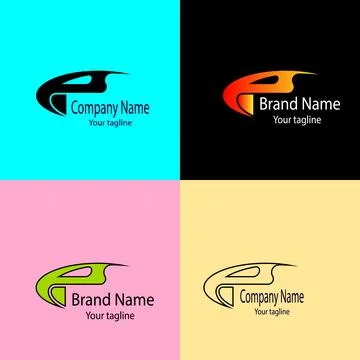 Dynamic Curve Ascent logo design Stock Illustration
