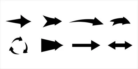 Dynamic Curved and Loop Arrows イラスト素材