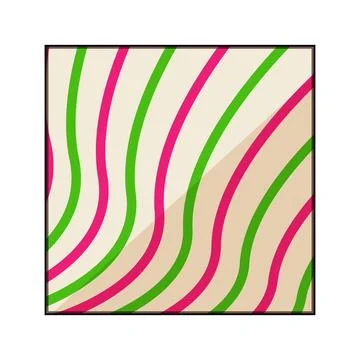 Dynamic curved lines creating abstract colorful pattern イラスト素材