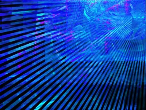 Dynamic curves ands blur pattern. Fractal graphics. Science and technology co Stock Illustration