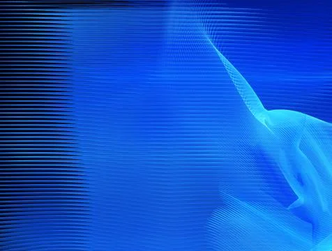 Dynamic curves ands blur pattern. Fractal graphics. Science and technology co Stock Illustration