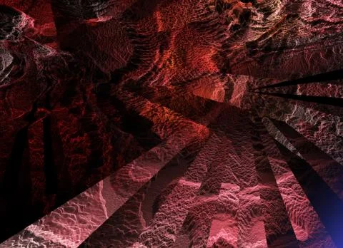 Dynamic curves ands blur pattern. Fractal graphics. Science and technology co Stock Illustration