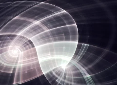 Dynamic curves ands color pattern. Fractal graphics. Science and technology c Stock Illustration