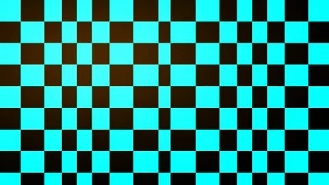 Dynamic Cyan and Black Checkered Grid Graphic Abstract Background Stock Footage 331353106