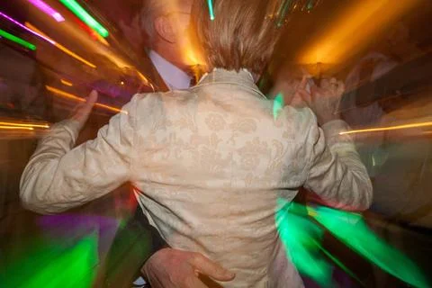 Dynamic Dance Floor Moment with Vivid Motion Blur Capturing the energetic ... Stock-Fotos