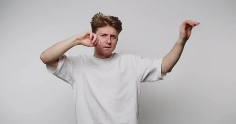 Dynamic dance moves showcase personal expression in a minimalistic studio s.. Stock Footage 316180842