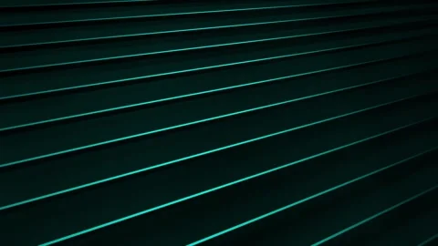A dynamic, dark abstract background with glowing teal parallel lines Stock Footage 262594768