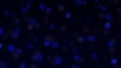Dynamic Dark Navy Blue Abstract Background with Shimmering Bokeh Particles .. Stock Footage 340075128