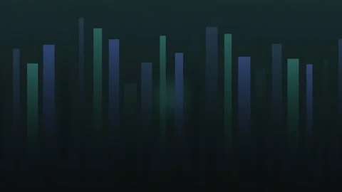 Dynamic data visualization with animated bars on a dark background Stock Footage 326176669