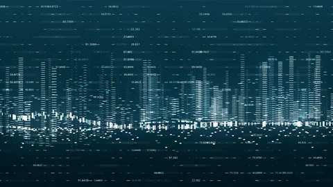 Dynamic data visuals for business info graphics Stock Footage 280490495