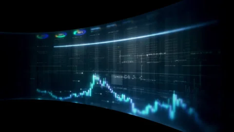 Dynamic data visuals for business info graphics, animated charts, and Stock Footage 342465827