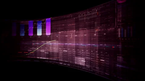 Dynamic data visuals for business info graphics, animated charts, and Stock Footage 342465884