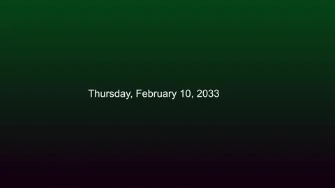 Dynamic Date Change Animation: Month, Day, Year Transition. Stock Footage 282576831