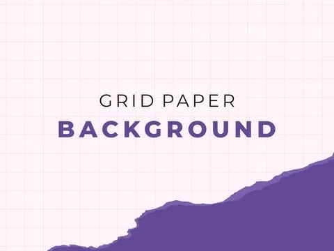 Dynamic Design Template with Abstract Purple Rip and Graph Paper Texture Stock Illustration
