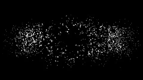 Dynamic Destruction Explosion text animation with particle effect Stock Footage 327311988