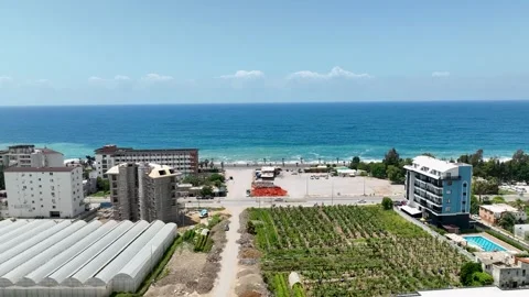 Dynamic Development: Aerial Exploration of Speedy Home Construction Stock Footage 243185899