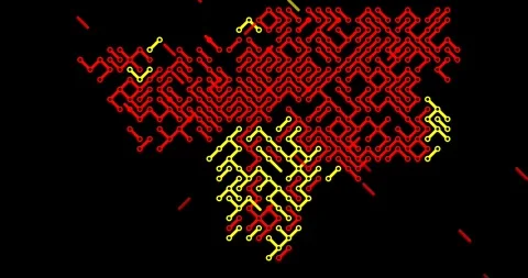 Dynamic Diagonal Lines Forming Guinea Bissau Map Stock Footage 324507056